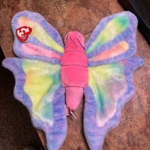 Ty Rare and Retired Colorful Flitter the colorful Butterfly Beanie Baby